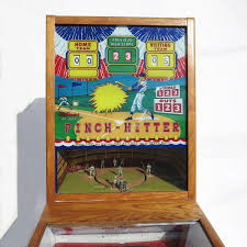 Find any player, any team, any season, any game, any play. 1959 Williams Pinch Hitter Pitch And Hit Baseball Arcade Game 1stdibs Com Arcade Games Vintage Games Arcade