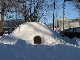 Pretty Large Igloo Has Anyone Ever Seen An Igloo Garage Snow Protection Car Cover For Snow Car Covers