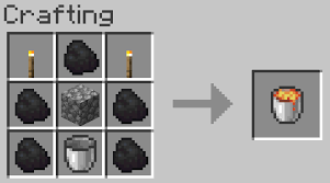 Death from lava is one of the worst deaths a player can experience, because his/her inventory items will likely burn, and a player will not be able to retrieve them. Lava Crafting Minecraft Data Pack