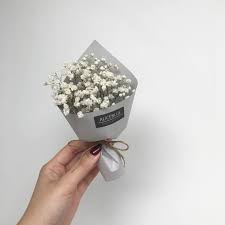 Mini Dried Baby S Breath Flower Bouquet Original Kraft Flowers Bouquet Small Flower Bouquet Pink Flower Arrangements