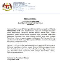 Pejabat perdana menteri dalam satu kenyataan memaklumkan, dr mahathir akan memangku jawatan tersebut sehingga menteri pendidikan yang bah. Kpm On Twitter Kenyataan Media Rasmi Kementerian Pendidikan Malaysia Keputusan Sijil Pelajaran Malaysia Ulangan Tahun 2018 Chedetofficial Drwanazizah Maszlee Teonieching Mohdgazaliabas Bernamadotcom Beritartm Buletintv3 501awani