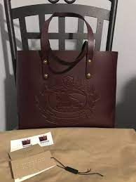 Burberry Embossed Crest Leather Tote Quality Assurance Protein Burger Com