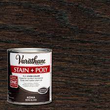 Offers deep, rich color to reveal wood's natural beauty. Varathane 1 Qt Kona Stain And Polyurethane 266153 The Home Depot