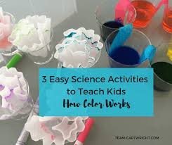 Great way to work on colors and gross motor skills! Stem Color Activities Easy Science Activities To Teach Kids About Color