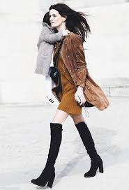 Mtzyoa thigh high block heel boot women pointed toe stretch over the knee boots. How To Pull Off Thigh High Boots Without Looking Like A Hooker Closetful Of Clothes
