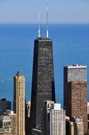 The tilt happens at 1000 feet above chicago's lake michigan. John Hancock Center Wikipedia