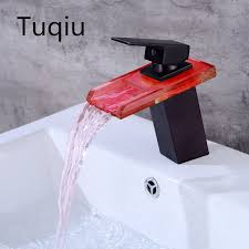 Product was successfully added to your shopping cart. Becken Wasserhahn Bad Wasserfall Wasserhahn Led Wasserhahn Schwarz Messing Bad Mischbatterie Deck Montiert Becken Waschbecken Mischbatterie Deck Mounted Basin Faucetled Faucet Aliexpress
