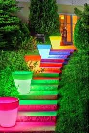 Garden Design Cheltenham Bringing Colour To Your Garden Painted Terra Cotta Pots Rainbow Colors Outdoor