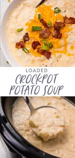 Crockpot Potato Soup Recipe Potato Soup Crock Pot Slow Cooker Potato Soup Homemade Soup