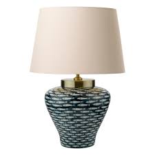 Add warmth & light to any space with a table lamp. Joy Porcelain Table Lamp Base Blue Nottingham Lighting Centre