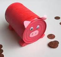 DIY Piggy Bank with Tin Can - Little Ladoo
