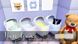 Instructions for installing in game: The Sims 4 Baby Bed Bassinet Recolor Non Default Bg Recolor Buy Mode Nursery Sims 4 Sims Baby Sims 4 Blog