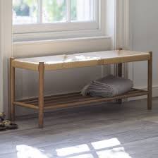 Banc En Chene Et Corde Avec Etagere Longworth Decoclico Banc En Chene Banc Dans Le Couloir Bar En Chene