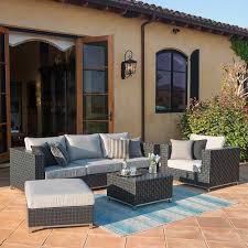 Soho 6 Piece Seating Set By Sirio Patio Seating Patio Seating Sets Outdoor Furniture Chairs