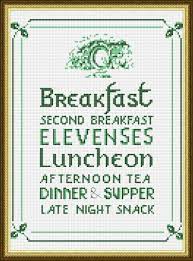 Get unlimited access to hundreds of free patterns. Hobbit Meal Time Cross Stitch Pattern Lord Of The Rings Etsy Cross Stitch Cross Stitch Fonts Cross Stitch Patterns
