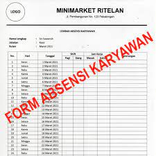 Laporan absensi karyawan seperti yang terdapat pada solusi talenta memiliki banyak manfaat bagi perusahaan. Contoh Form Absensi Karyawan Minimarket Manual Per Hari Per Karyawan Ritelan