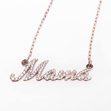 Gold Necklace with Name