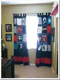 Great Idea Old Sport Shirts Sewn Onto Curtain Panels Love This Big Boy Room Baseball Bedroom Boy Room