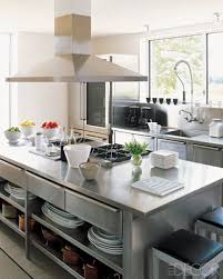 Like The Stainless Steel Professional Kitchen Look Industrial Kitchen Design Kitchen Cabinet Design Industrial Style Kitchen