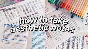 Having said that, i know not everyone has the same learning style. How To Take Aesthetic Notes Youtube