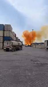 JEXIT USA | ‼️WATCH: The clearest footage of the explosion in Shahid Rajaee Port until now It starts with orange mist from Ammonium Nitrate (often... | Instagram