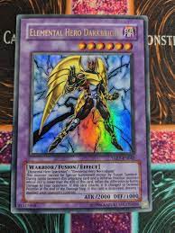 Ultra Rare Elemental Hero Darkbright TAEV-EN042 Values - MAVIN