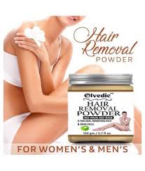 The most common side effect is skin irritation and redness, but this usually goes away after a few hours. Olvedic Hair Removal Powder For D Tan Skin All Body Hair Removal Powder Hair Parts For Easy Hair Removal Powder 150 G Buy Olvedic Hair Removal Powder For D Tan Skin All