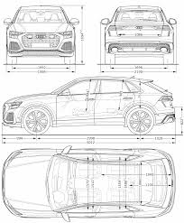 Audi Rs Q8 2019 Blueprint Download Free Blueprint For 3d Modeling In 2020 Audi A3 Sedan Audi A3 Audi A3 Cabriolet