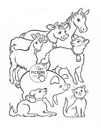 My kids most of all like to color animals. Farm Animals Coloring Page For Kids Animal Coloring Pages Printables Free Wuppsy Com Abc Coloring Pages Farm Animal Coloring Pages Animal Coloring Books