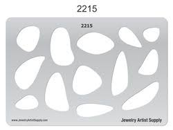 Organic Shapes 1 Template Jewelry Template Stencil Template Shape Templates