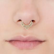 Maybe you would like to learn more about one of these? 16g Septum Ring Septum Piercing Gold Septum Ring Tribal Etsy