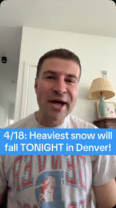 4/18: Heaviest snow will fall TONIGHT in Denver!, #weather #colorado  #meteorologist #denver #snow