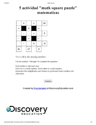 We did not find results for: Calameo 5 Actividad Math Square Matematicas