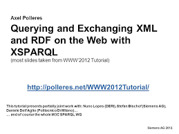 Die teilnehmerzahl ist auf 336 limitiert!!! Axel Polleres Siemens Ag Querying And Exchanging Xml And Rdf On The Web With Xsparql Most Slides Taken From Www 2012 Tutorial This Tutorial Presents Ppt Download