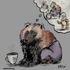 Maybe you would like to learn more about one of these? Andrew Fraser On Twitter After Wolverineloonday Wanted To Draw An Animal Wolverine So Here S One In Sweat Pants Contemplating All The Unlimited Exercise He S Not Gonna Do Today Https T Co Mzheoh0jpi