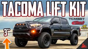 These kits will raise your truck up and allow you to put on the oversized. Toyota Tacoma Lift Kit Install 3 Lift Youtube