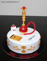 Personalized Simple Birthday Cake For Boyfriend Hookah Theme Cake With 3d Hookah H M Shopping Bag Iphone For Birthday Boy At Pune Birthday Cake For Boyfriend Cake For Boyfriend Themed Cakes