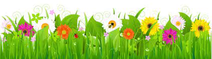 Grass With Flowers And Bee Png Clipart Grass Clipart Flower Clipart Clip Art