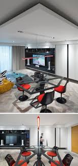 The Design Of The Dining Table In A Star Wars Inspired Apartment Is Based On The Imperial Star Wars Living Room Interior Design Bedroom White Interior Design