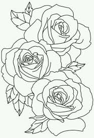 50 Awesome Flower Tattoos Ideas For Valentines Day Rose Outline Tattoo Flower Outline Tattoo Rose Coloring Pages