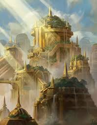 An Ancient Minstaaran City Credit City S Blessing By Yeong Hao Han Fantasy Art Landscapes Fantasy Landscape Fantasy Concept Art