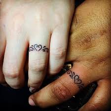 Best Ring Finger Tattoos Cute Ring Finger Tattoo For Couples Sweet Tattoo Ideas Ring Tattoo Designs Finger Tattoos For Couples Marriage Ring Tattoos