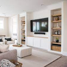 49 Cool Design Layout Ideas For Family Room Built In Shelves Living Room Living Room Built Ins Family Room Design