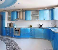 Fully assembled 10x10 ontario high gloss metallic kitchen cabinets + handle gray. Blue Kitchen Design Instyle Fashion One Modern Kitchen Design Kitchen Design Small Modern Kitchen Cabinets