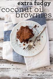 Extra Fudgy Coconut Oil Brownies Resep Makanan Manis Fotografi Makanan Makanan