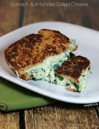 Spinach Artichoke Grilled Cheese Recipe Food Recipes Grilled Cheese Recipes