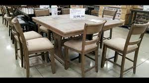 A table for eight is fine, but a counter height table for 8 is better. Costco Counter Height Dining Tables With 8 Chairs 999 1199 Youtube