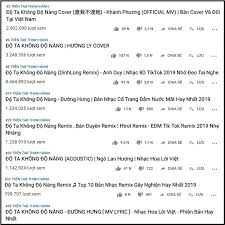 Mỗi ngày đều có hàng chục bản cover mới ra đời, tính đến nay, dù chưa có thống kê chính thức nhưng tổng số bản cover cho ca khúc nhạc hoa lời việt này có thể đã lên con số hàng trăm và vẫn chưa có dấu. ChÆ°a Tá»«ng Co Trong Lá»‹ch Sá»­ Youtube Viá»‡t Ä'á»™ Ta Khong Ä'á»™ Nang Chiáº¿m Trá»n Top Trending Vá»›i 8 Phien Báº£n