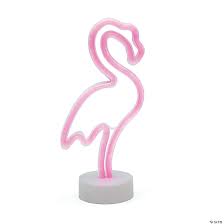 Hang this flamingo neon sign on the window or on your wall and decorate mini flamingo these lighted neon signs will give your place a summer vibe that resembles the tropical islands and beaches. Flamingo Neon Light Oriental Trading