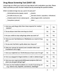 Image result for Single-Question Drug Abuse Screening Test